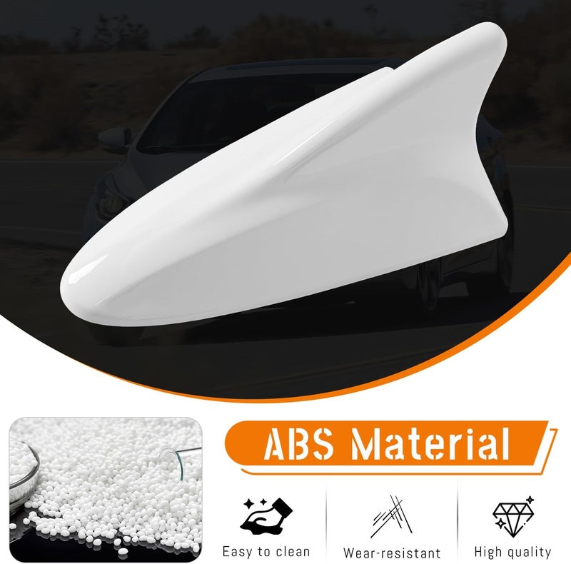 AMSPRAC Shark Fin Antenna Cover Compatible with for Elantra Sedan MD 2011-2016,for Hyundai Sonata Sedan YF 2009-2014 w/GPS,for Genesis Sedan BH 2008-2013,96210,962103Q800,962103X100NKA (White) - Image 5